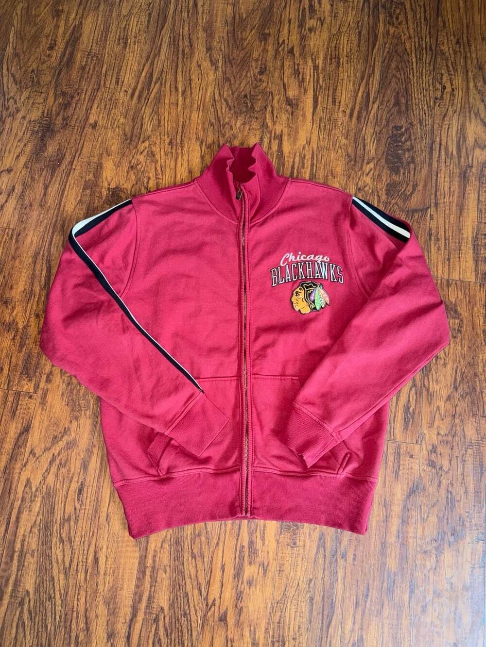 Old Time Hockey Chicago Blackhawks NHL Zip Up Track Jacket